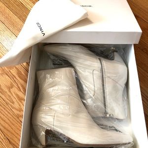 VINCE Meta Leather Kitten-Heel Booties